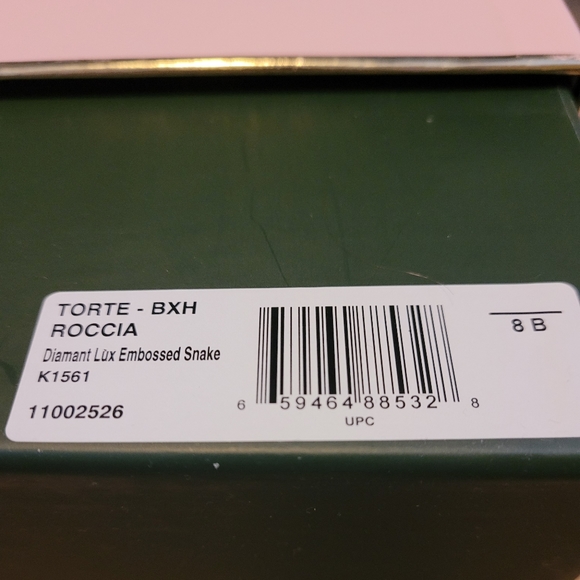 Kate Spade NWT Torte Embossed Snake Flat - Picture 7 of 9